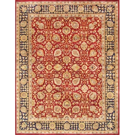 Pasargad Home Baku Collection Hand-Knotted Lamb'S Wool Area Rug- 8 Ft. 11 In. X 11 Ft. 7 In. P-433 9X12